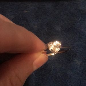 Topaz and sterling ring.